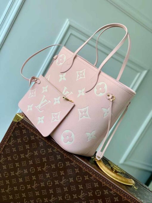 LV M14210 粉色托特包 高仿女包 附小包甜美實用款：圖片 2