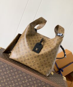 LV原單仿款OnTheGo大托特包咖啡色柔感Monogram手提肩背兩用款