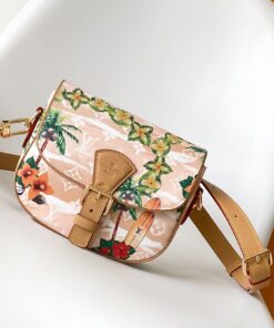 LV一比一花卉印花肩背包熱帶系列休閒輕奢小包女用推薦