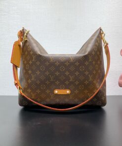 LV原單老花肩背包大容量斜背造型輕便百搭日常包款