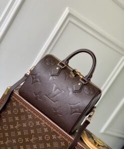 LV復刻版波士頓包壓紋牛皮配鎖頭復古造型通勤推薦