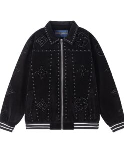 LV一比一絨面鉚釘外套潮流設計感重磅單品冬季必備