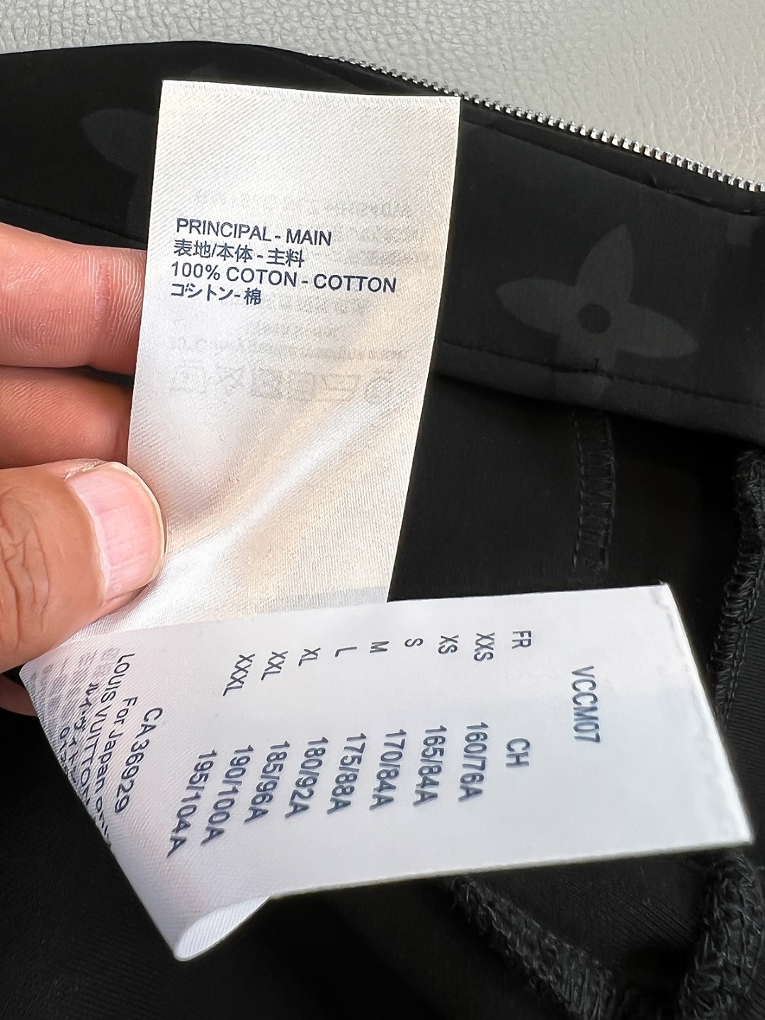 LV高仿壓紋Monogram立領拉鍊外套 黑色休閒運動風夾克｜歐美奢侈品精品推薦