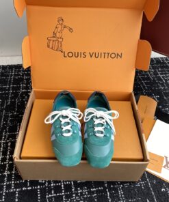 LV高仿Sneakerina芭蕾鞋森林綠典雅清新感滿分