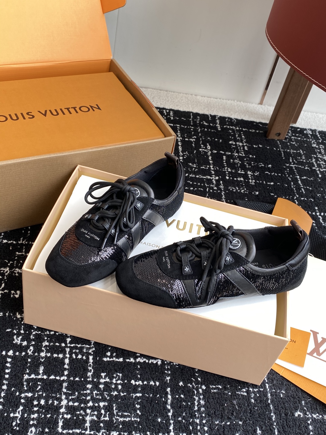 LV原單級Sneakerina磨砂黑芭蕾鞋低調質感必收款｜歐美奢侈品精品推薦