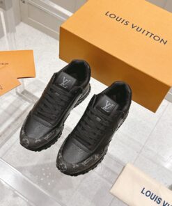 LV頂級復刻Run Away 黑色老花男鞋 潮流必備款式