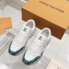 LV高品質仿Run Away 白綠老花拼接運動鞋 潮流新作｜歐美奢侈品精品推薦