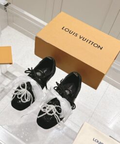 LV頂級高仿Sneakerina芭蕾運動鞋 白灰拼接設計 女款新作