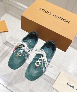 LV綠色德訓鞋復刻設計 女鞋運動潮流推薦款 Sneakerina新作