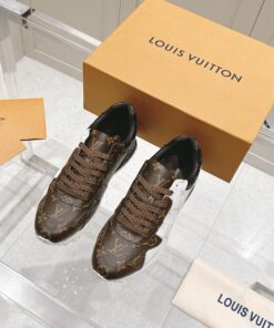 LV運動鞋 高仿深棕經典Monogram老花復刻原單休閒慢跑鞋