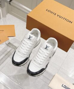 LV運動鞋 高仿白藍拼接復刻款 男士百搭慢跑鞋