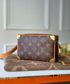 LV一比一復刻老花小硬箱手提包百搭小資輕奢款