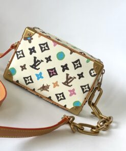 LV原單白底彩花小箱包復刻手繪圖騰輕奢風格款推薦