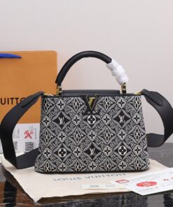 LV一比一黑灰1854系列手提包復古斜背通勤包推薦