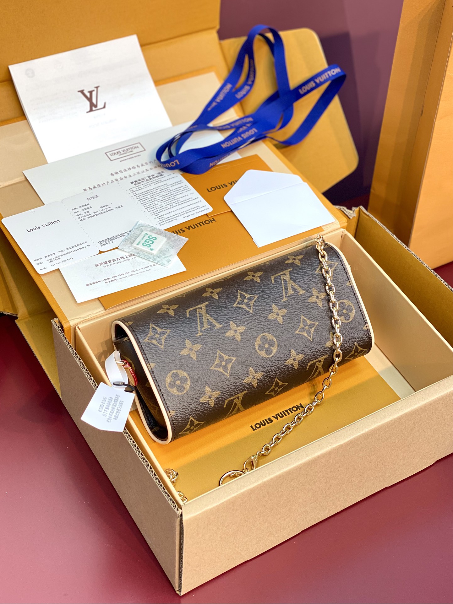 LV老花信封鍊條包A貨復刻款時尚百搭小包推薦｜歐美奢侈品精品推薦