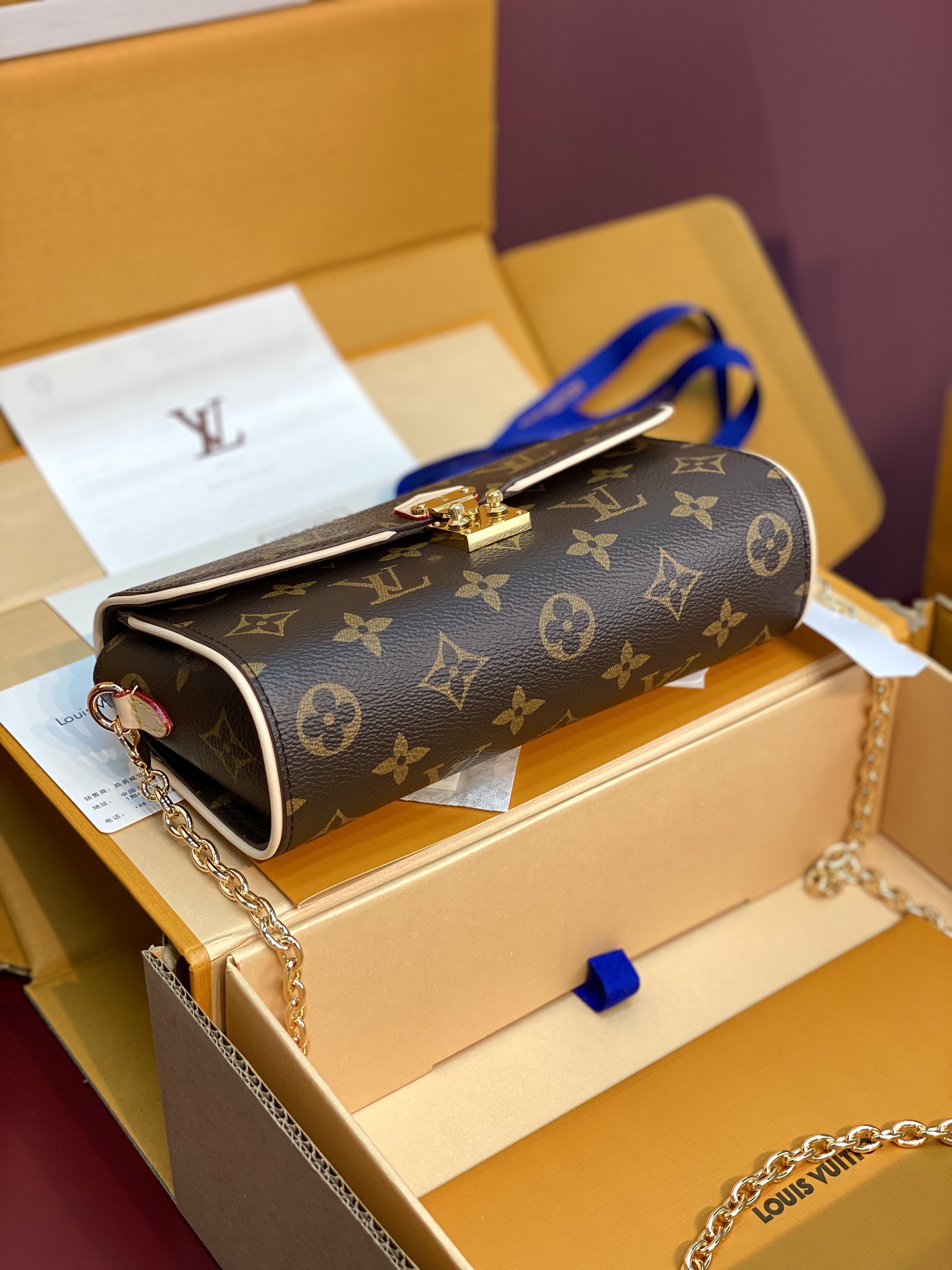 LV老花信封鍊條包A貨復刻款時尚百搭小包推薦｜歐美奢侈品精品推薦