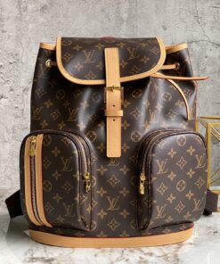 Louis Vuitton 高仿老花後背包 經典雙前袋百搭款