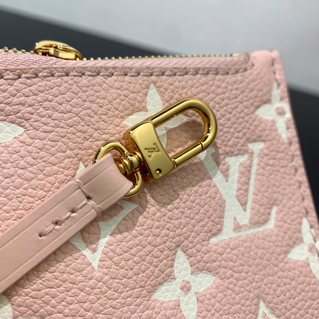 LV一比一粉色水桶包附卡包 奶油粉Monogram肩背包｜歐美奢侈品精品推薦
