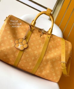 LV A貨M12880旅行包明亮黃配色夏日度假必備款