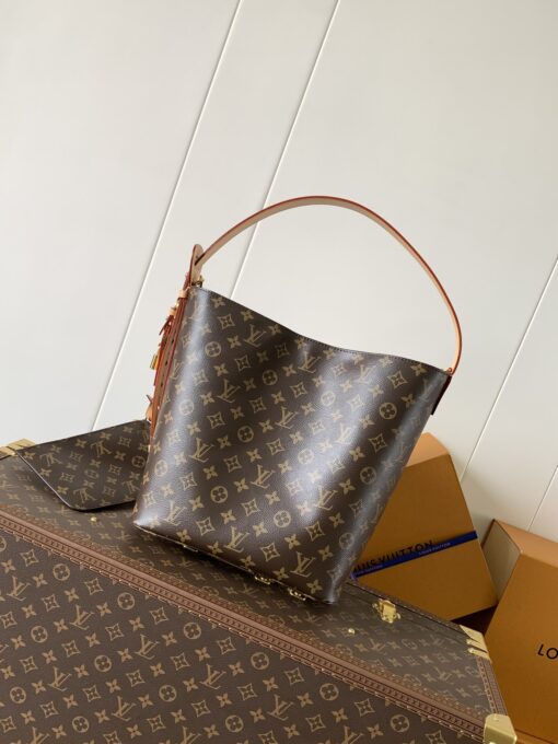 LV高仿M12926水桶包Monogram老花單肩輕盈流蘇設計款