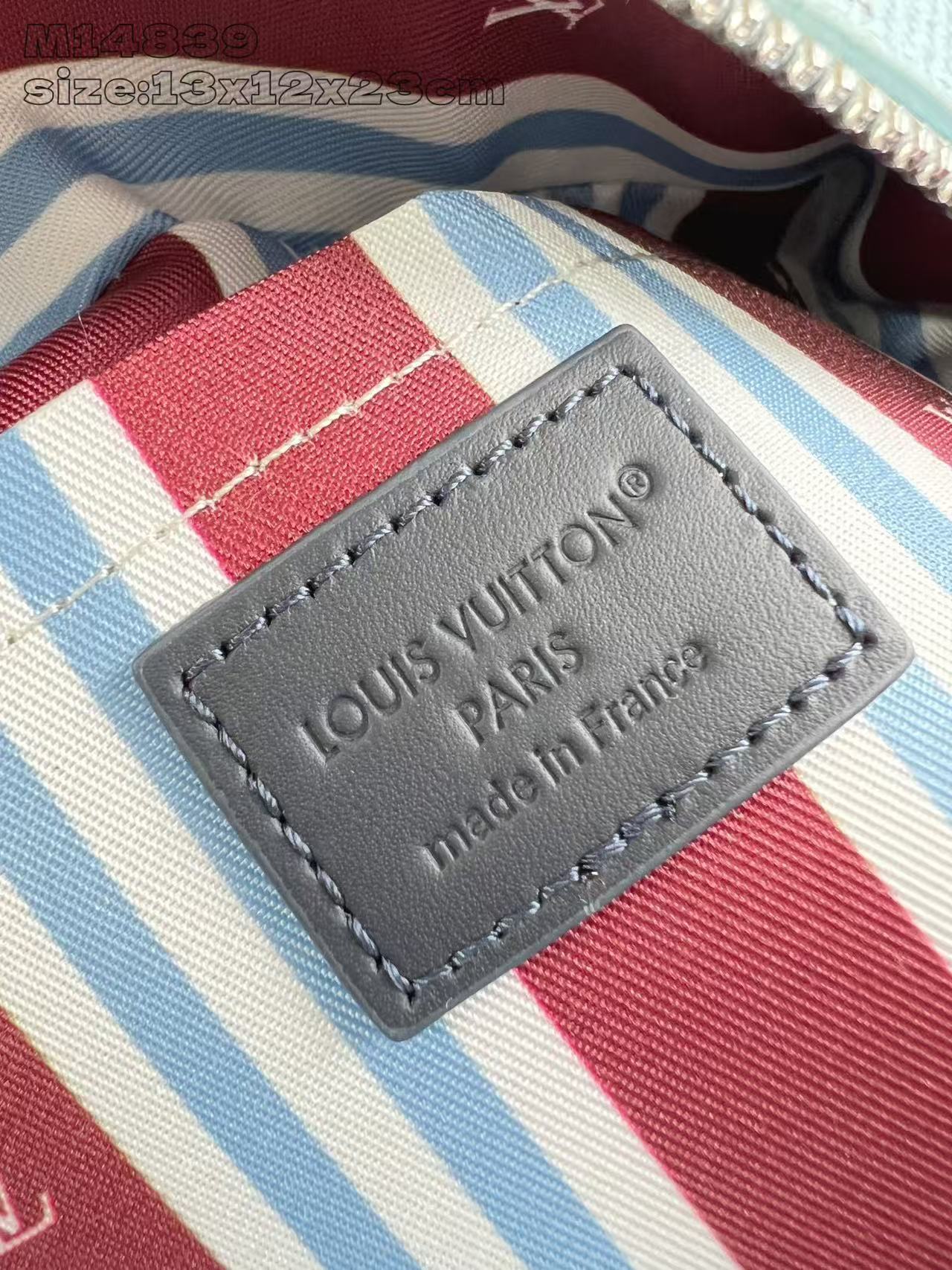 LV A貨M14839迷你手拿包天藍Monogram帆布清爽配色設計款｜歐美奢侈品精品推薦