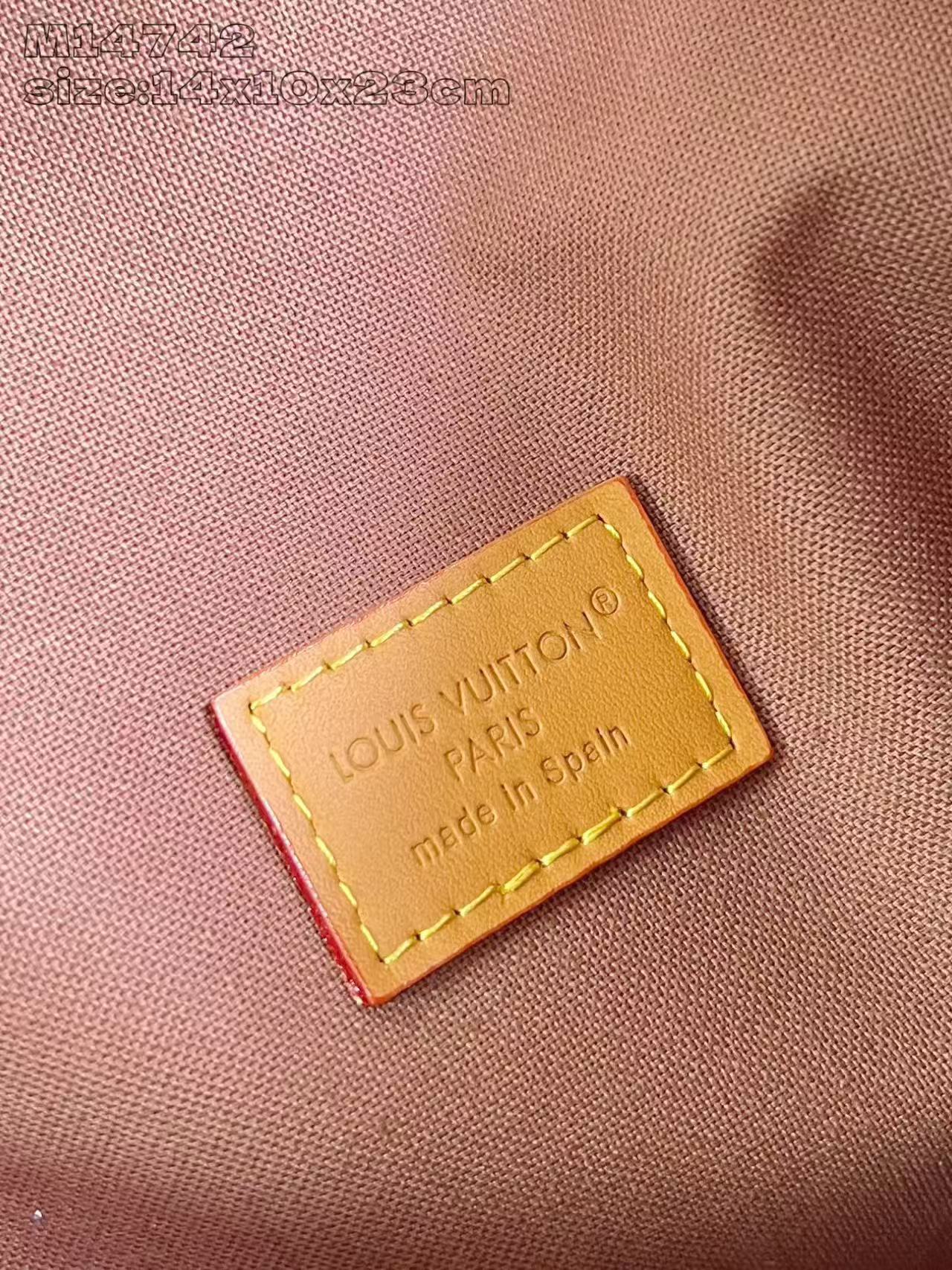 LV高仿M14742老花腰包 小巧便攜經典百搭設計｜歐美奢侈品精品推薦