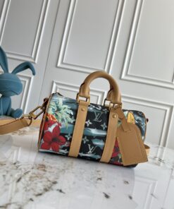 LV高仿熱帶Nano Speedy迷你包夏季限定花卉沙灘元素設計