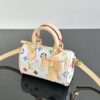 LV高仿白色Multicolor Nano Speedy蝴蝶結設計甜美復古小包｜歐美奢侈品精品推薦