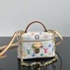 LV高仿Multicolor化妝箱包白底Monogram鎖頭鏈條造型精品｜歐美奢侈品精品推薦
