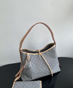 LV高仿灰色丹寧Neverfull托特包附小包設計簡約通勤推薦