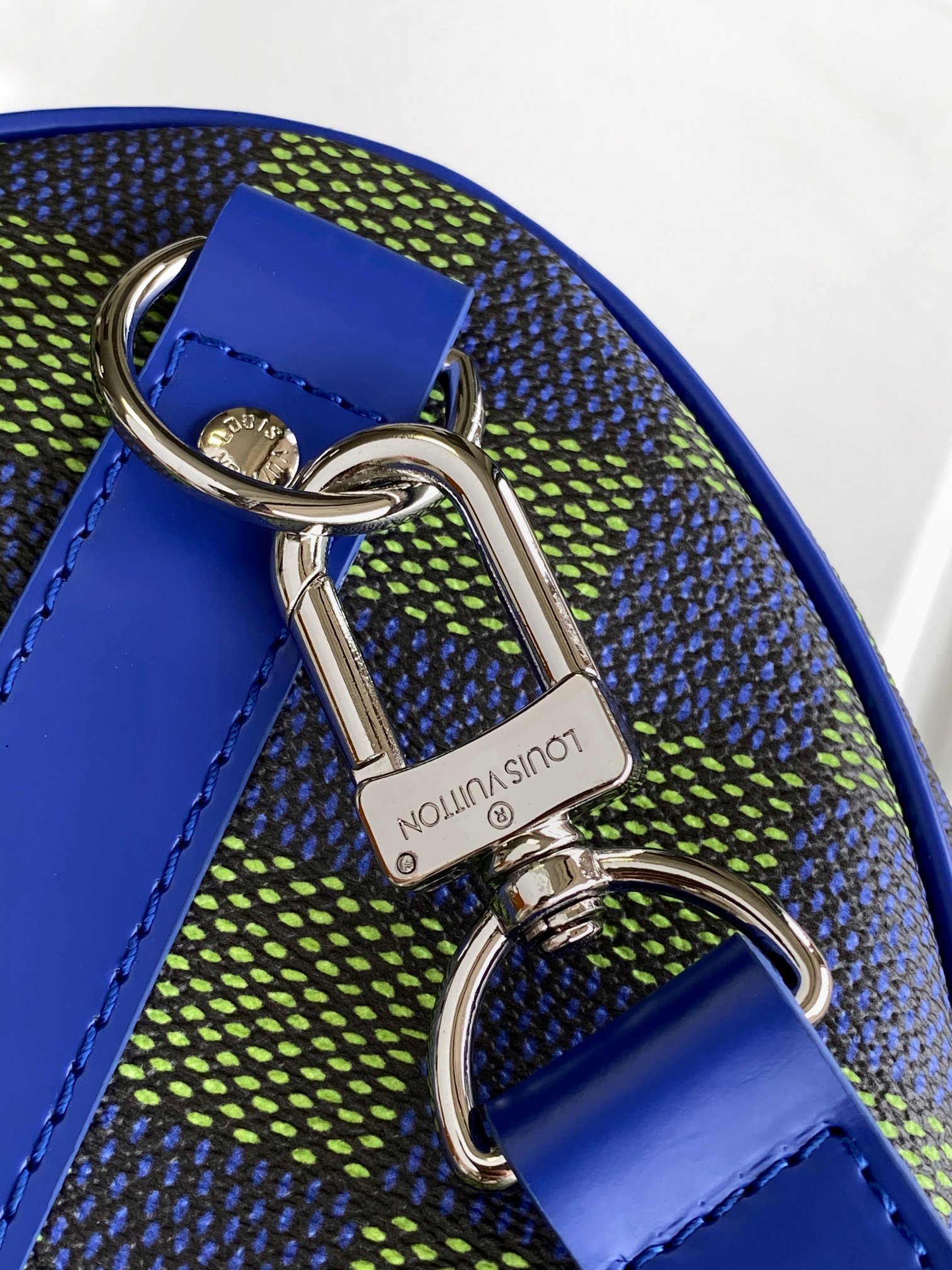 LV原單M00161 Keepall 50藍綠Damier格紋旅行袋潮流設計推薦｜歐美奢侈品精品推薦