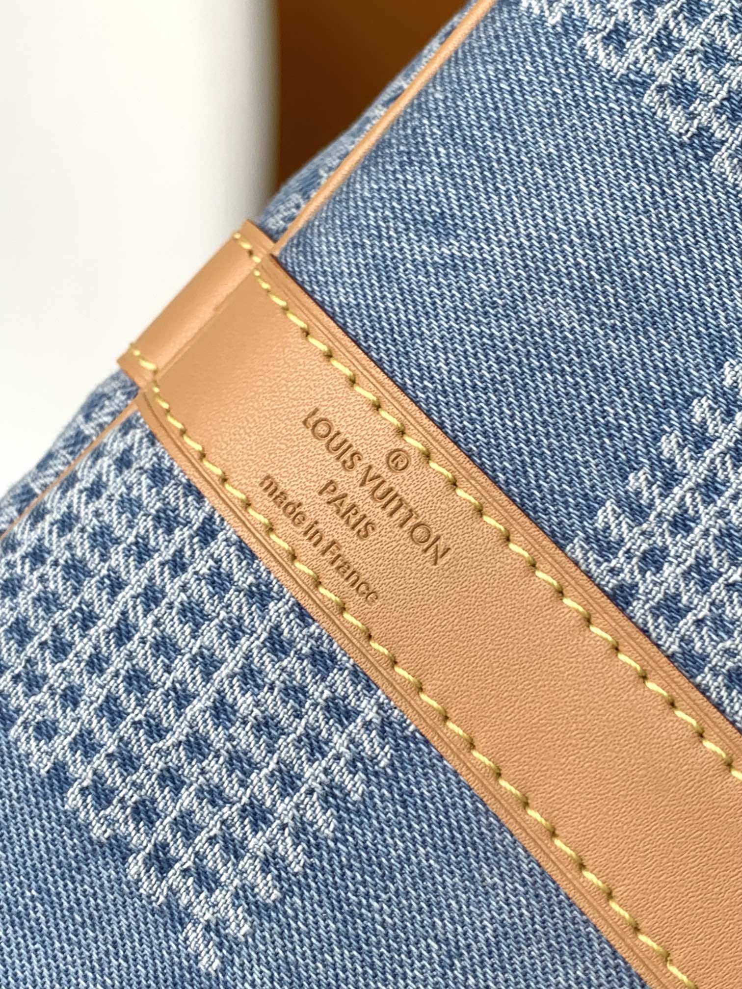 LV一比一N40739 Keepall 50牛仔藍Damier Denim旅行袋時尚推薦款｜歐美奢侈品精品推薦