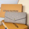LV A貨M82256 Sarah長夾淡灰色壓紋Monogram小牛皮優雅通勤推薦｜歐美奢侈品精品推薦
