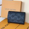 LV高仿M12635黑色壓紋Monogram短夾簡約俐落精品日常皮夾推薦｜歐美奢侈品精品推薦
