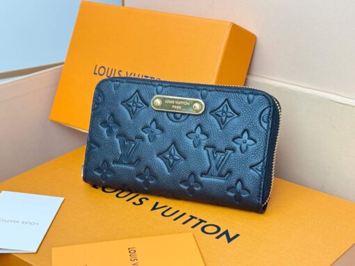 LV高仿M12425黑色Monogram Empreinte拉鍊長夾時尚精品長夾推薦