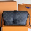 LV 高仿Monogram Eclipse翻蓋斜背包 M46794街頭簡約時尚推薦｜歐美奢侈品精品推薦
