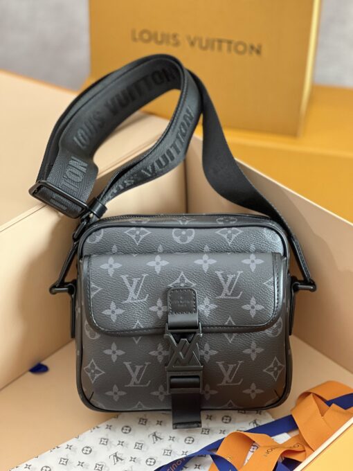 LV 一比一Monogram Eclipse郵差包 M12518潮流通勤百搭推薦款