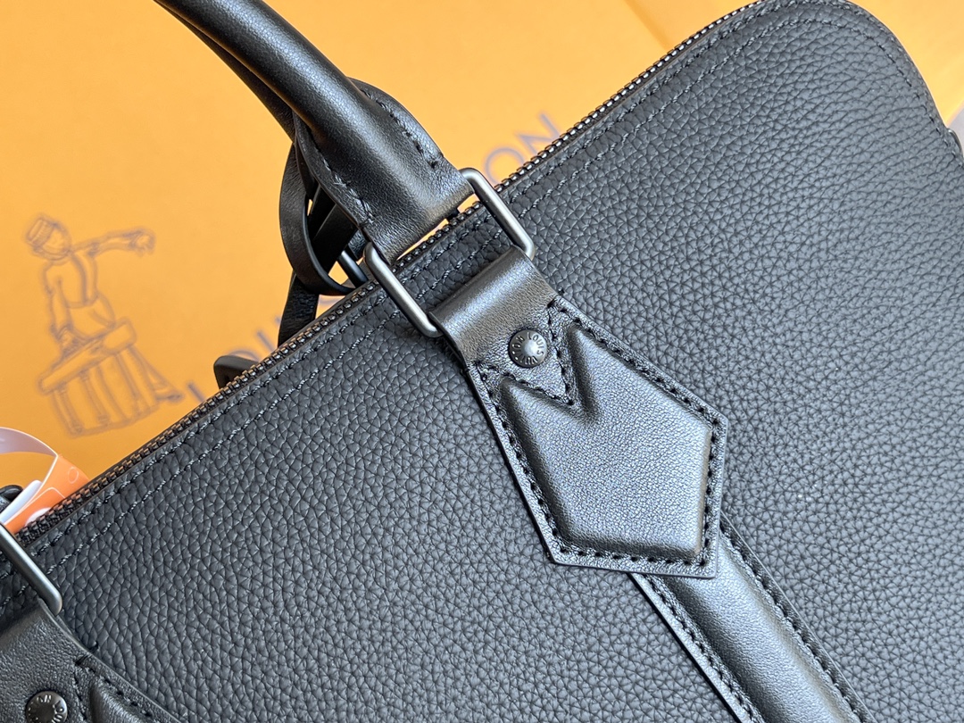 LV A貨黑色全皮手提斜背包 M59159質感通勤推薦款｜歐美奢侈品精品推薦