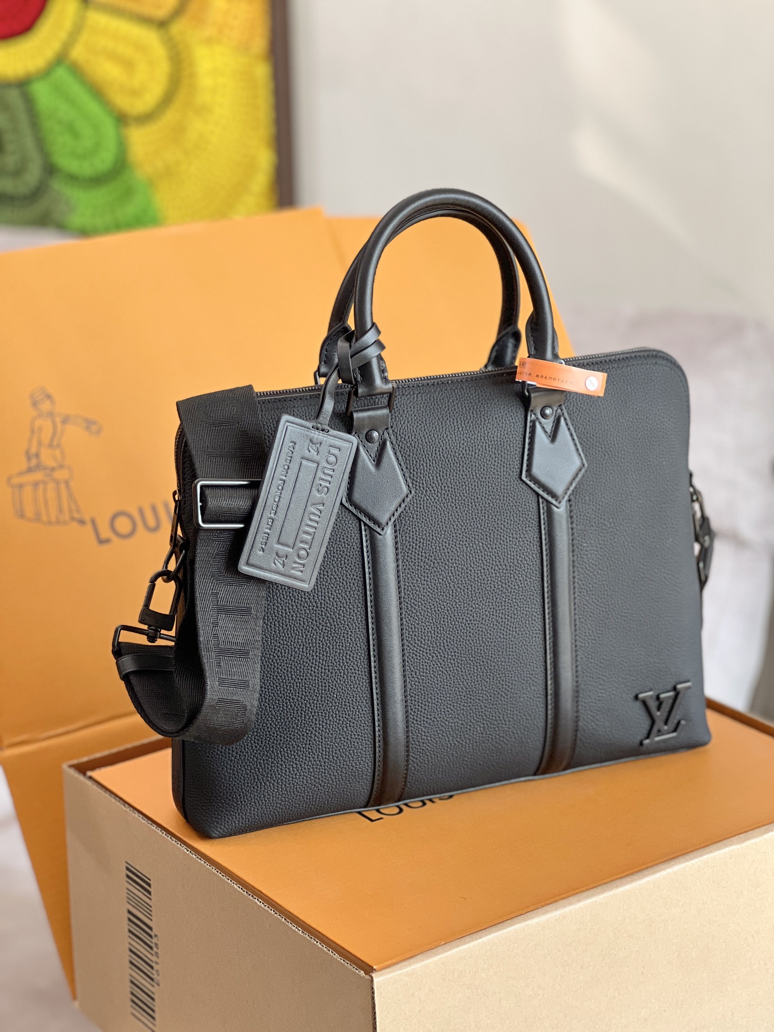 LV A貨黑色全皮手提斜背包 M59159質感通勤推薦款｜歐美奢侈品精品推薦