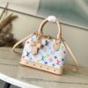 LV 精品仿製Multicolore多彩白老花手提斜背包 M13078人氣百搭推薦｜歐美奢侈品精品推薦