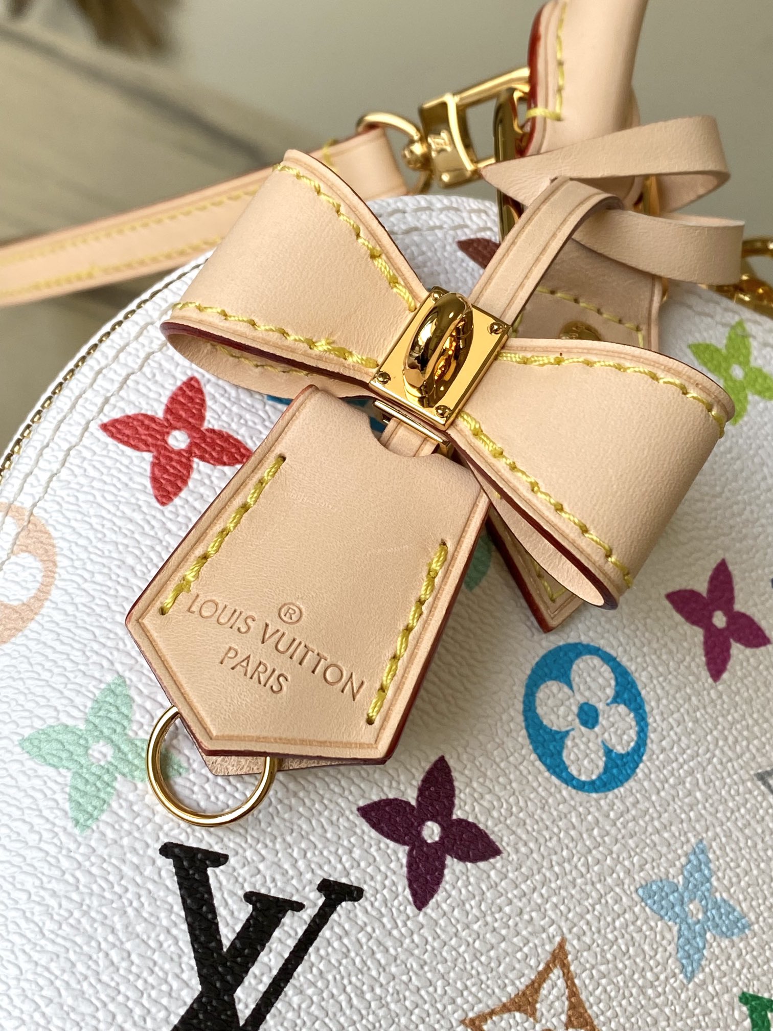 LV 精品仿製Multicolore多彩白老花手提斜背包 M13078人氣百搭推薦｜歐美奢侈品精品推薦