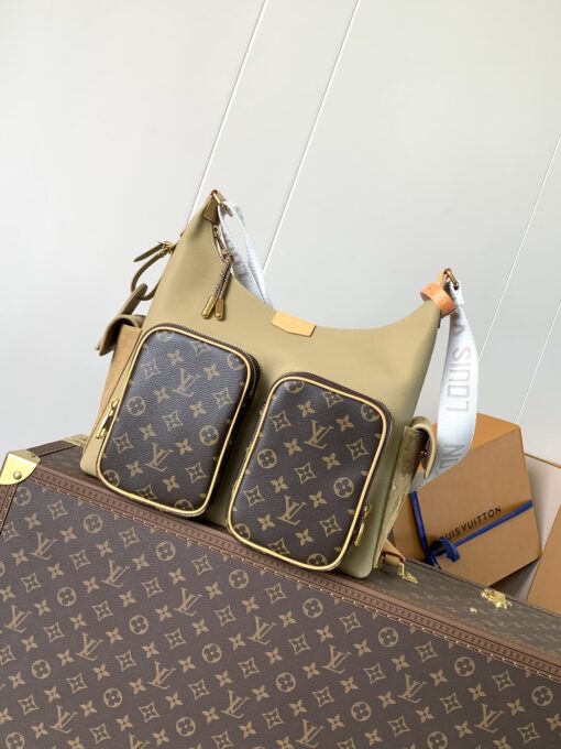 LV 一比一拼色Monogram雙袋水桶包休閒百搭人氣推薦款