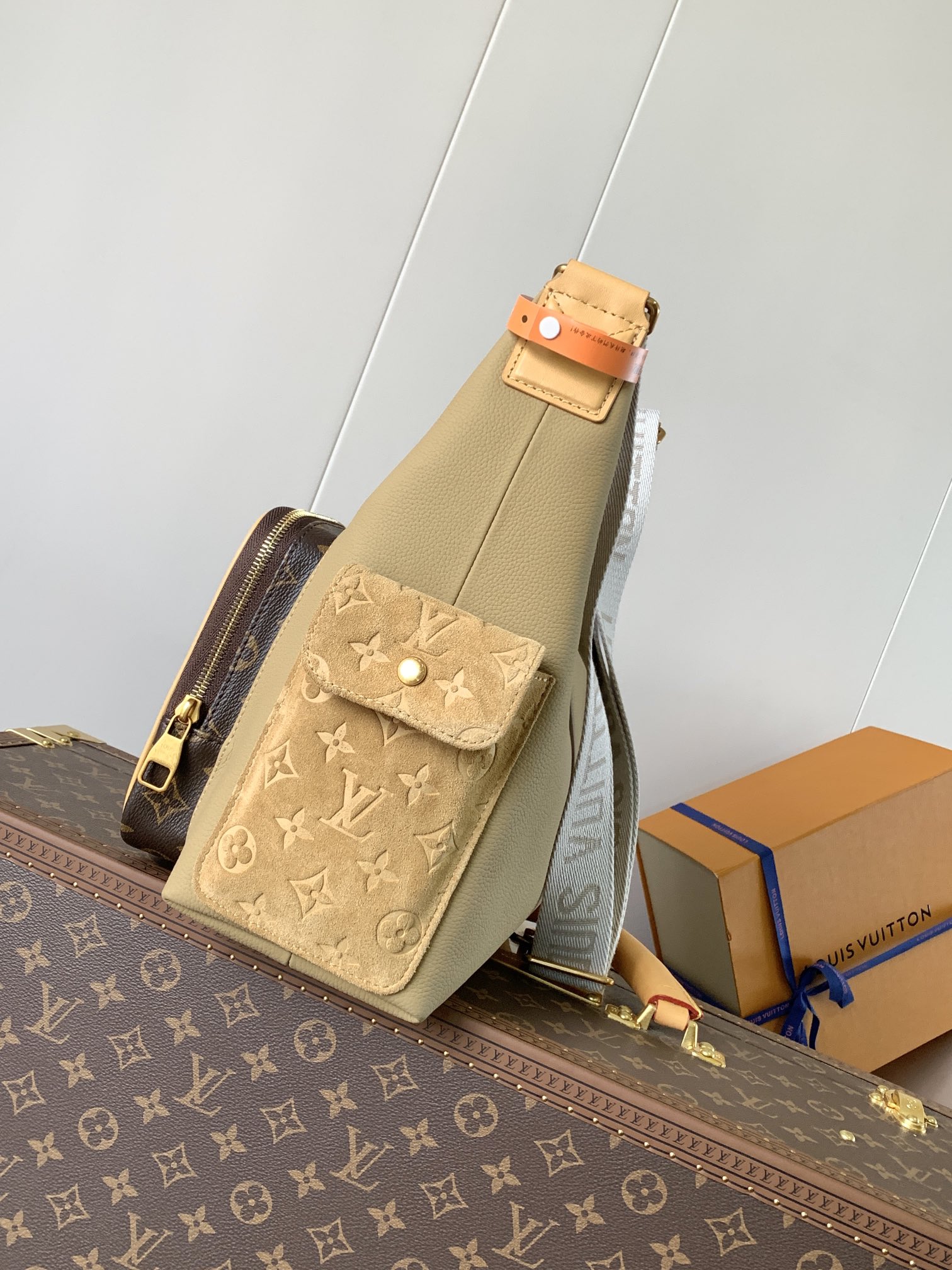 LV 一比一拼色Monogram雙袋水桶包休閒百搭人氣推薦款｜歐美奢侈品精品推薦