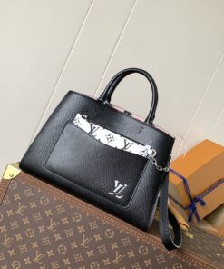 LV A貨Epi黑色壓紋拼Monogram內裡托特包質感通勤人氣推薦款