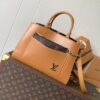 LV 精品仿製Epi橘色壓紋拼Monogram內裡托特包百搭通勤人氣推薦｜歐美奢侈品精品推薦