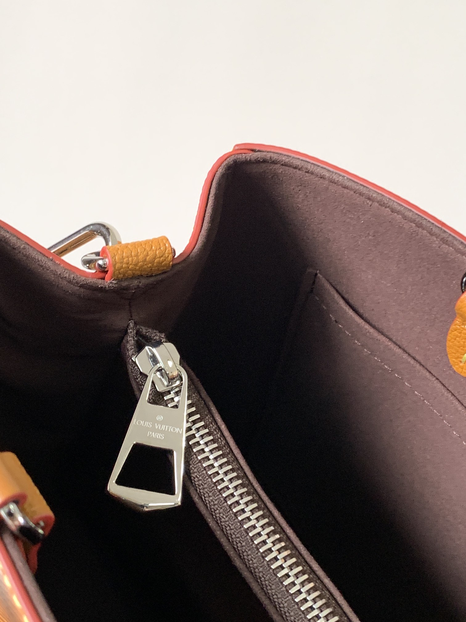 LV 精品仿製Epi橘色壓紋拼Monogram內裡托特包百搭通勤人氣推薦｜歐美奢侈品精品推薦