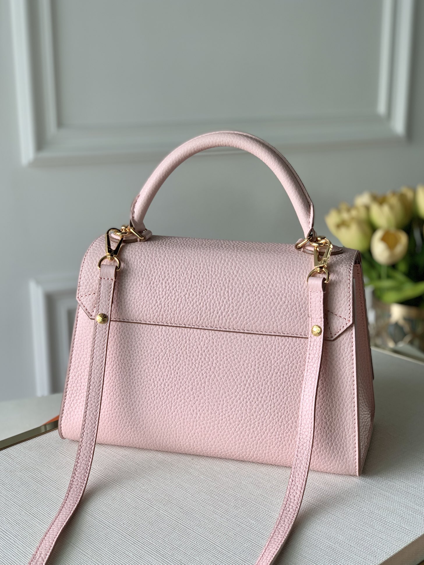 LV 一比一 M57584 粉色手提包 精品肩背包人氣推薦｜歐美奢侈品精品推薦
