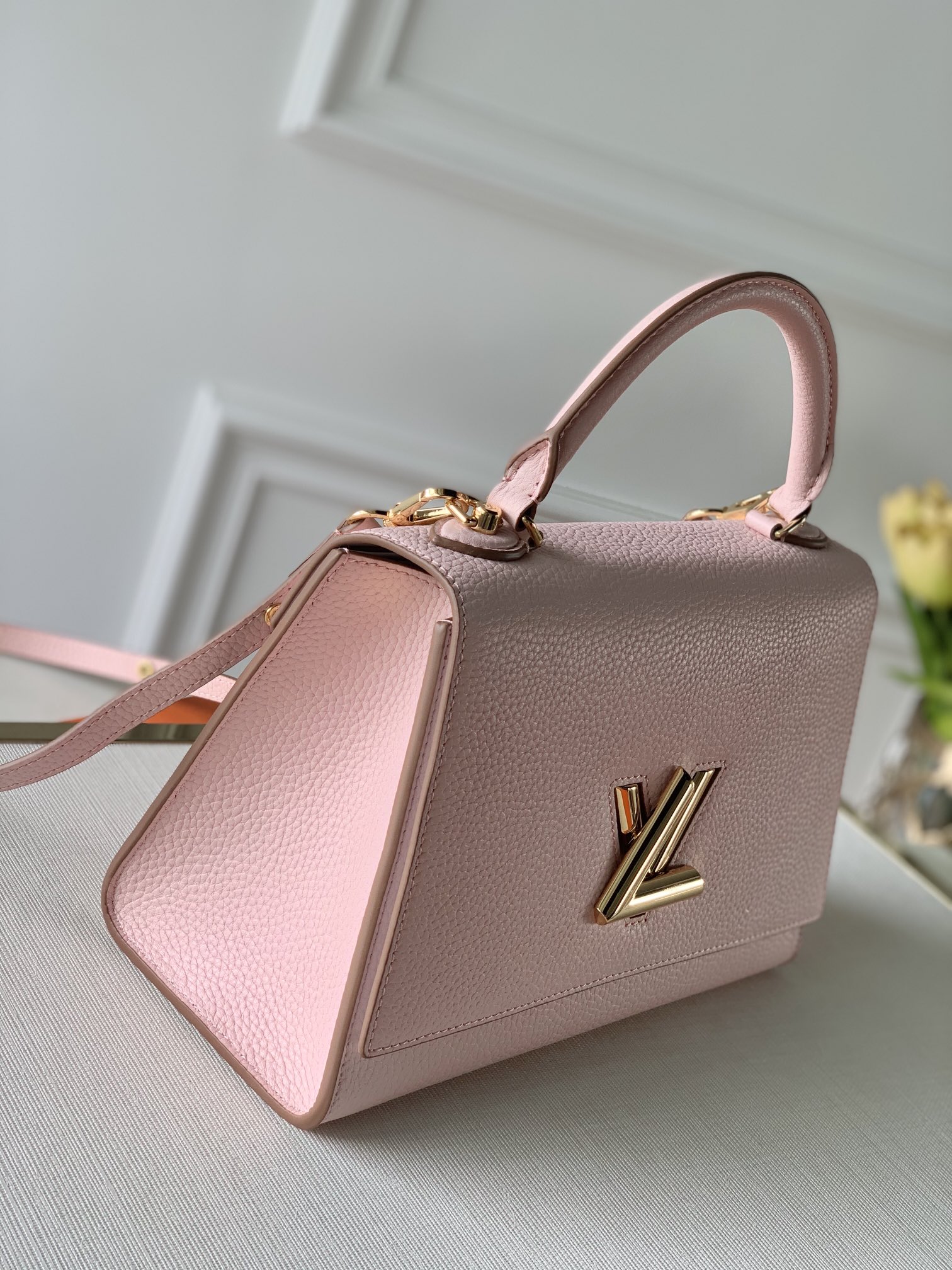 LV 一比一 M57584 粉色手提包 精品肩背包人氣推薦｜歐美奢侈品精品推薦