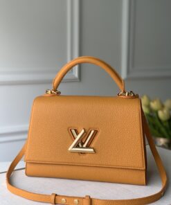 LV 一比一 Capucines BB 橙色手提包 小牛皮百搭氣質款