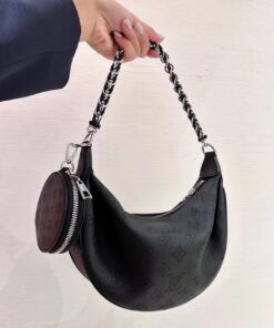 LV一比一M22819黑色半月包附零錢包潮流鍊條時尚新作推薦